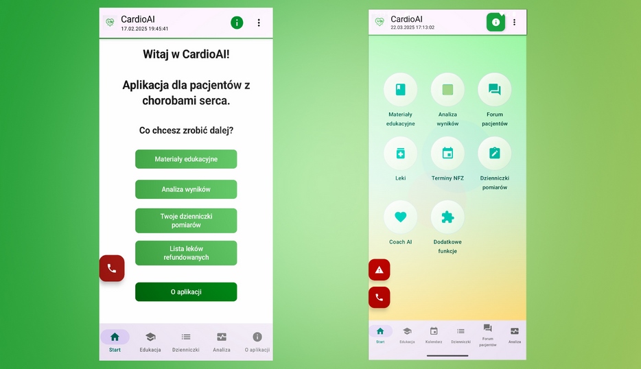 CardioAi – aplikacja zdrowotna