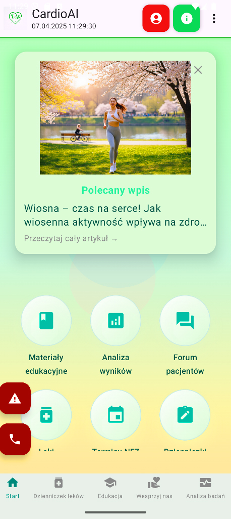 Aplikacja dla pacjentów